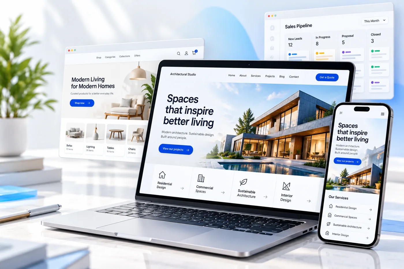 Illustrative design concept for WordPress Development